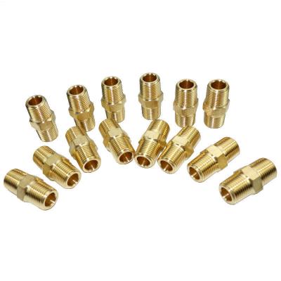 China Customizable Brass HEX Nipple 1/8-4 INCH SCH80-SCH160 Pipe Connector with BSP Thread Casting Technics Fittings for sale