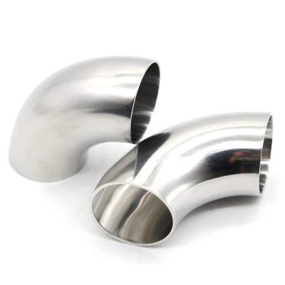 China Welding Fittings 316L Stainless Steel 45/90 Deg Elbow Pipe Fitting with ANSI B16.9 Standard End Connection Welding for sale