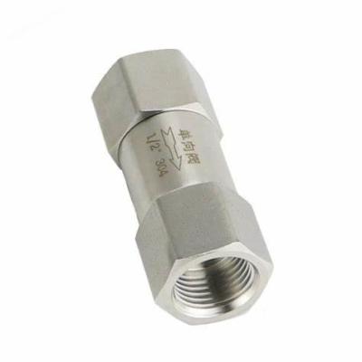 China 304/316 Stainless Steel Manual Check Valve for High-Temperature Applications for Gas Oil and Other Media OEM and ODM Supported for sale