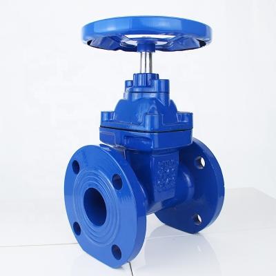 China General Manual Gate Valve with Ductile Cast Iron GGG50 Hand Wheel Resilient Seated Water Seal DIN Pn10 Pn16 OEM Supported for sale