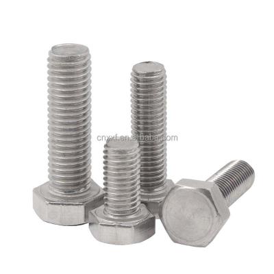 China Hastelloy C-276 DIN933 M8* 20-60 mm Hexagon Head Bolt ANSI Standard with Plain Finish Type Hex Bolt for sale