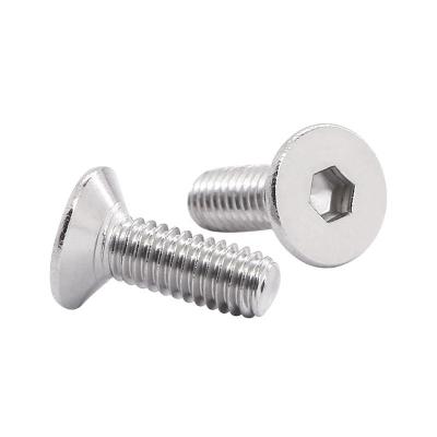 China Grade S32205 Duplex 2205 M10 Stainless Steel Machine Screw Hex Socket Countersunk Head 6605- in Inch and Metric System for sale