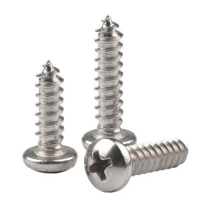 China NXF Wholesale Customizable Fasteners Stainless Steel Cross Pan Head Round Head Self-Tapping Screw Threaded Screw for sale