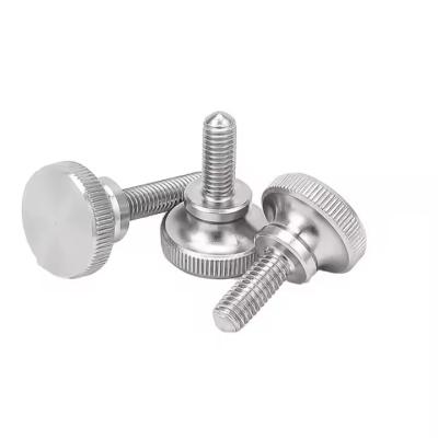 China NXF ASTM A790M A479 Customizable Grip Knobs Fasteners M2-M10 316 Stainless Steel High Head Knurled Hand Screw Big Head Bolt for sale