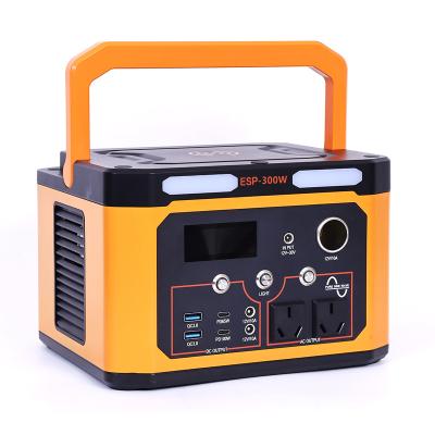 China Lifepo4 Power Station Battery Power Bank 300w Generator Wireless Charging Portable Outdoor Solar Power Supply for sale