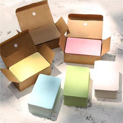 China For Business Premium Blank Kraft Paper Cards Bulk With Double Sides 3.54