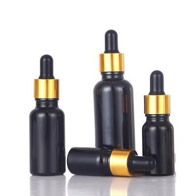 China Customized Cosmetic Colors Essential Oil Cheap Bottles With Dropper 5ml 10ml 30ml 50ml Round Boston Bottle With Cap And Logo for sale