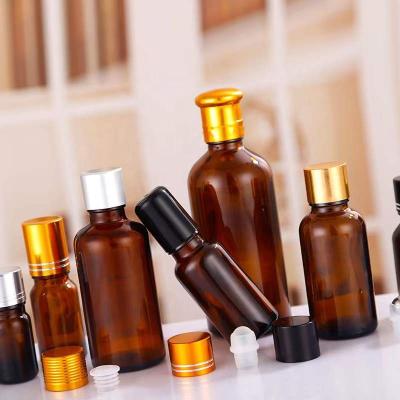 China Cheap Single Empty Cosmetic Hot Sale Sample Vials Hair Oil Dropper Bottle 5ml 10ml 15ml 30ml Amber Mini Essential Oil Perfumes Travel for sale