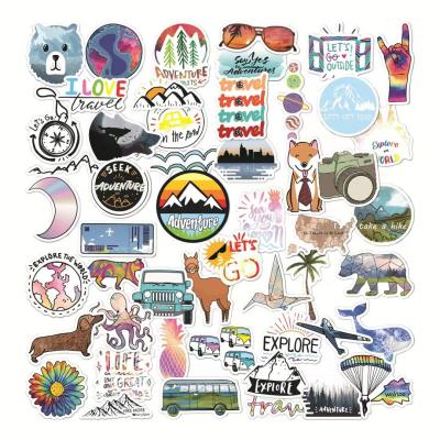 China Waterproof 50 Pieces One Pack Animal Stickers Kawaii Cartoon Gift For Birthday Party Teen Vinyl Kids Waterproof Stickers For Water Bottle for sale