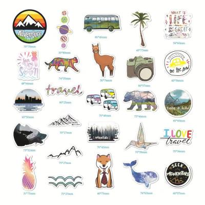 China 50pcs Applications Kawaii Waterproof Waterproof Animal Gift Sticker Cartoon Widely For Kids Birthday Party Teen Irregular Shape for sale