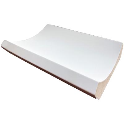 China Contemporary Solid Color Without Beautiful Pattern MDF Crown Molding for sale