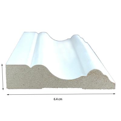 China Contemporary Popular 64mm MDF Thick Eco-friendly Mount Wide / Casing White Line for sale