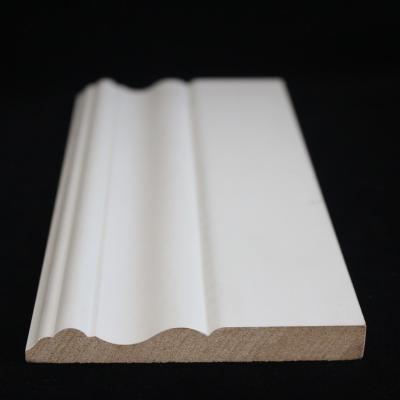 China Contemporary White MDF Skirting Crown Panel Bestselling Panel Skirting Customization Line Baseboard for sale