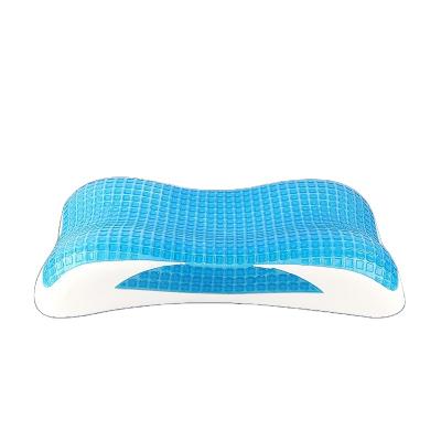 China High quality comfortable memory foam gel layer cool massage pillow for summer sleep for sale