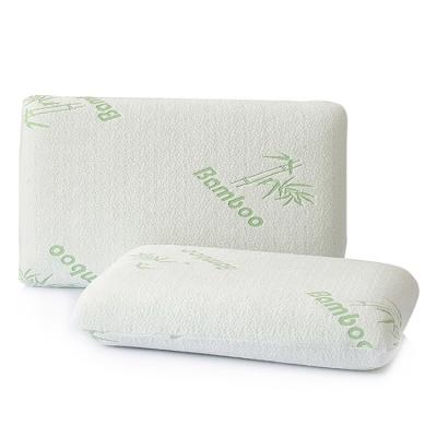 China Ergonomic Anti-Snoring Design OEM Rectangle Shape Bamboo Memory Foam Pillow In Stock for sale