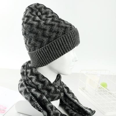 China COMMON Hat and Scarf Sets Knitted Women Winter Hats Women Winter Scarf for sale