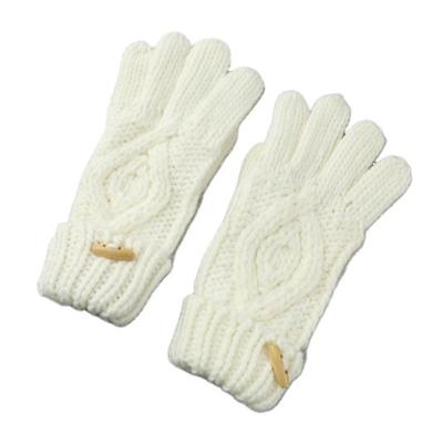 China Twill Autumn And Winter Warm Five Finger Mittens Winter Amazon Gloves for sale