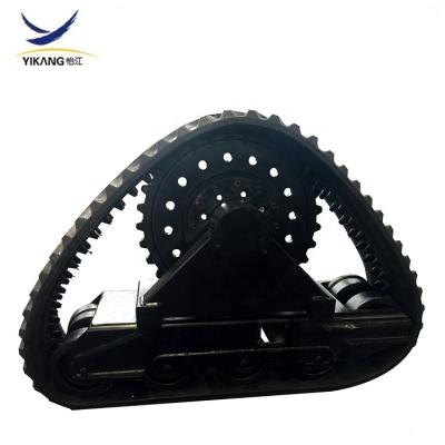 China Rubber Crawler Machinery Parts Triangle Track Undercarriage For Crawler Machinery for sale