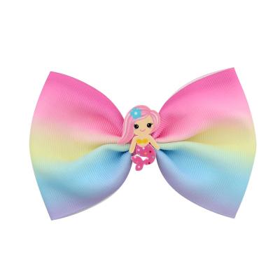 China Acrylic Hairpin Kids Comfy Mermaid Cartoon Hair Accessories Baby Side Clip Press Clip Bangs Clip for sale