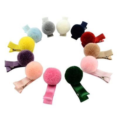 China Cozy Children's Hairpin Princess Baby Hair Ball Little Girl Hair Accessories Headdress Baby Side Clip for sale