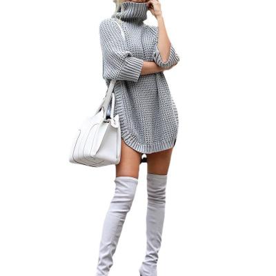 China Anti-pilling 2021 autumn and winter new turtle neck sweater women's casual sweater knit sweater for sale