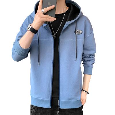 China QUICK DRY Zipper Hooded Mens Cardigan Sweater Sports Casual Jacket for sale