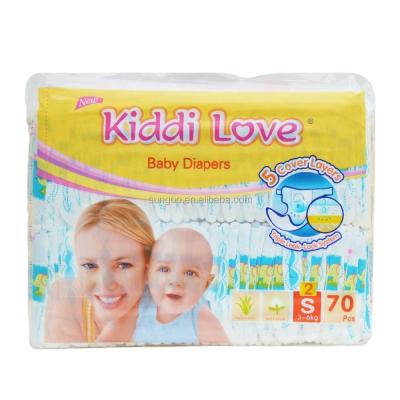 China Printed KIDDI LOVE PE Quality Package Jumbo Baby Diaper for sale