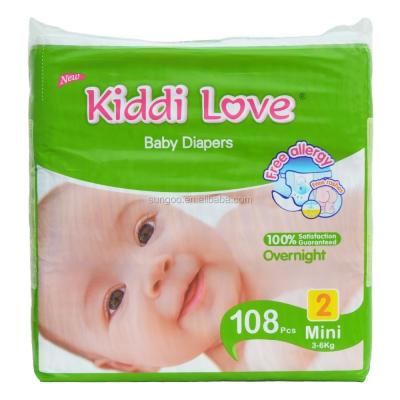 China Good Quality Kiddi Love Baby Printed Best Selling Diaper for sale