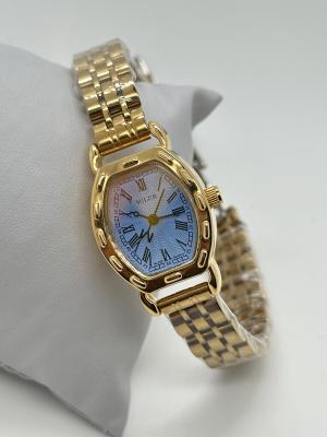 China Round Casual Metal Strap Quartz Watch With Luminous Hands Analog Date Display for sale