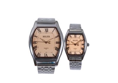 China Fashion Stainless Steel Men Quartz Watch With Square Design And Buckle Clasp for sale