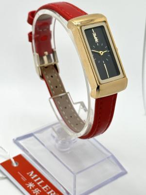 China Modern Leather Strap Watch Waterproof With Laser Engraved Logo For 18-45 Year Olds for sale