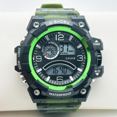 China Hot Sale Sports Casual  Green Silicone Smart Digital Quartz Wristwatch for sale