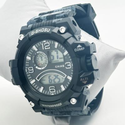 China Durable Silicone Band Mens Watch Tear Resistant Digital Wrist Watch for sale