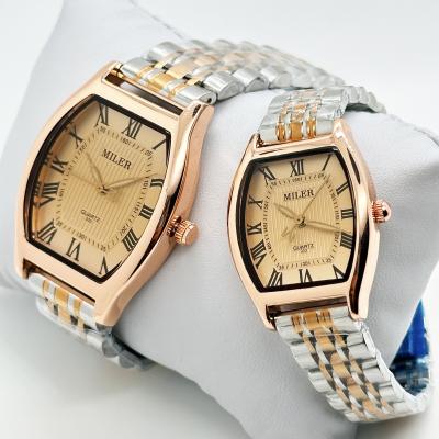 China Waterproof Luxury Couple Watch Luminous Stainless Steel Quartz Watch for sale