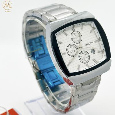 Chine Montre Factoy OEM ODM Mode étui en acier inoxydable Hommes cadeau montre de poignet à vendre