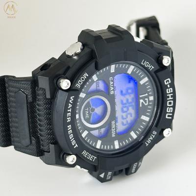 Cina Automatic Date Black Digital Sport Watch con resistenza all'acqua di 100 metri in vendita