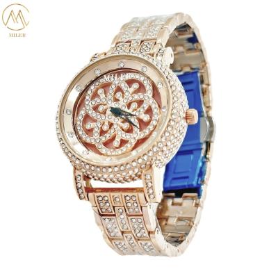 China Nieuwe stijl China Beweging Fancy Dames Horloge Vol Diamanten Horloge Te koop