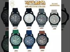 Custom Logo Fashion Business Three-Eye Chronograph Men′s Watch Quartz Movement