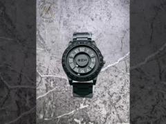 Classic Mens Wrist Watches And Silicon Band Material For Performance