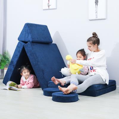 China (Size) 2021 Hot Selling Adjustable Creativity Soft Furniture Play Multifunctional Increase Children Small Couch for sale