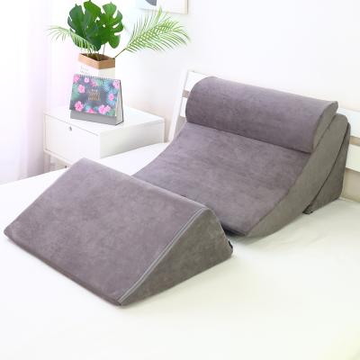 China Factory Wholesale Price Dust Mite Anti Wedge Reading Pillows High Density Neck Foot Pillow Bed Foam Back Rest Cushion for sale