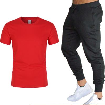 China High Quality Soft Cotton Men's Casual Crew Skin Breathable T-Shirt Short Sleeve Set for sale