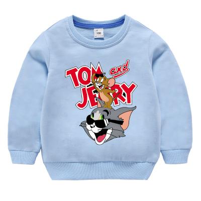 China Factory Made Cartoon Baby Blue Kids Cotton Hoodies Anti-shrink Anti-Shrink Cheap Kids Hoodie With Wholesale Price for sale