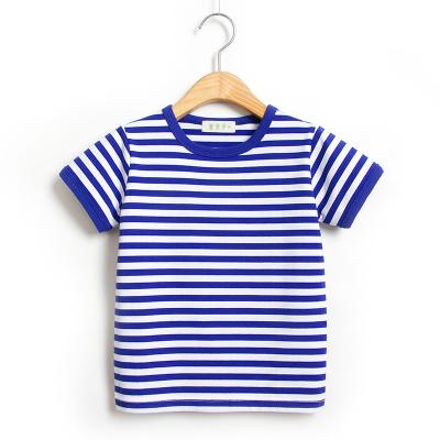 China Wholesale Fashion Summer Kids Casual T-shirt QUICK DRY Stripe For Kids for sale