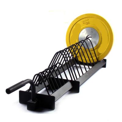 China Disc Stopper Horizontal Weight Lifting Power Equipment Gym Rack Plate Steel Barbell Dish Shelving Storage for sale