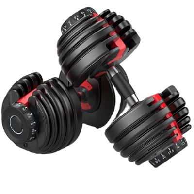 China Durable hot sale gym equipment set new design china fitness weight 25kg gym dumbbells adjustable dumbells for sale