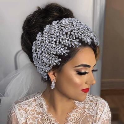 China Wedding Bridal Hair Accessories Bridal Crystal Hair Piece Rhinestone Party Hair Decoration SP-356 Luxury Handmade Crystal Hair Vine Hair Jewelry for sale