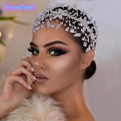 China Wedding Newest Cheerfeel Rhinestone SP-319 Fashion Bridesmaids Headpiece Handmade Women Hair Decoration Wedding Headpiece for sale