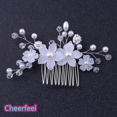 China Wedding Bridal Hair Clip Handmade Elegant Wedding Hair Decoration Cheerfeel BP-332 Hair Accessories Flower for sale