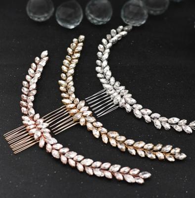 China Wedding Hair Decoration Hair Comb 2021 Bridal Crystal Hair Combs Rhinestone Bridal Hair Comb For Women BP288 for sale